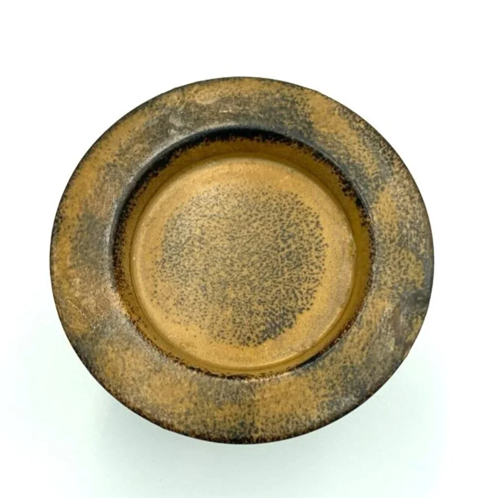 Vtg Art Pottery Candle Holder Made in Japan Holds 3